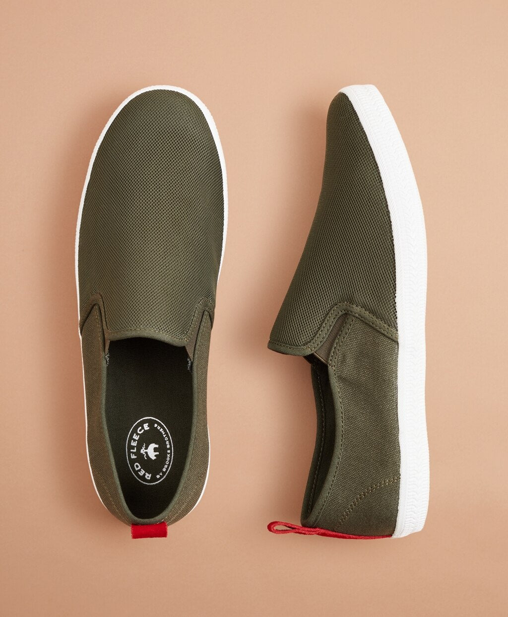 Brooks Brothers Men Canvas Slip-On Sneakers
