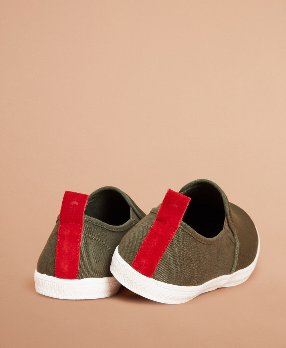 Brooks Brothers Men Canvas Slip-On Sneakers