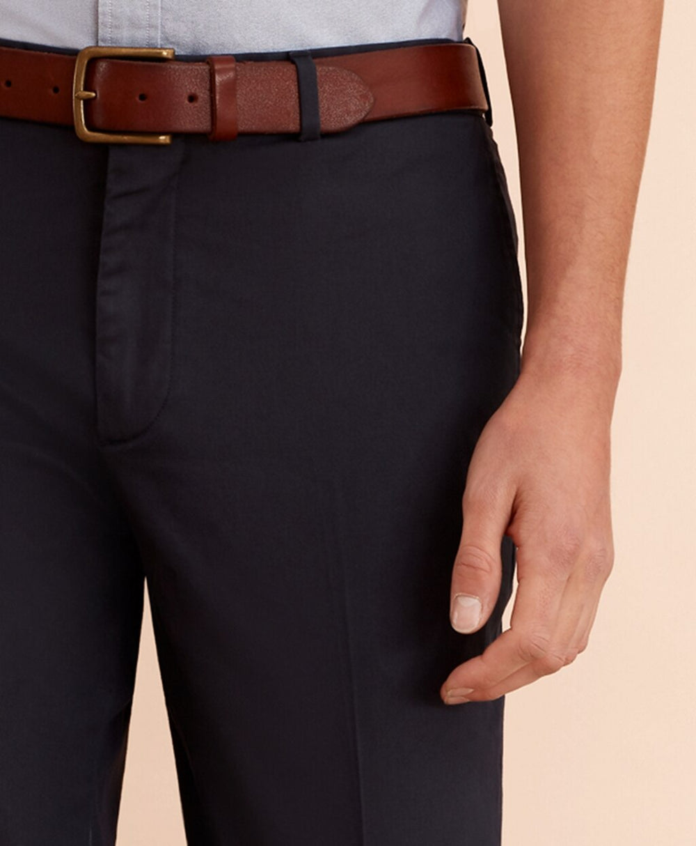 Brooks Brothers Men Stretch Cotton Twill Trousers
