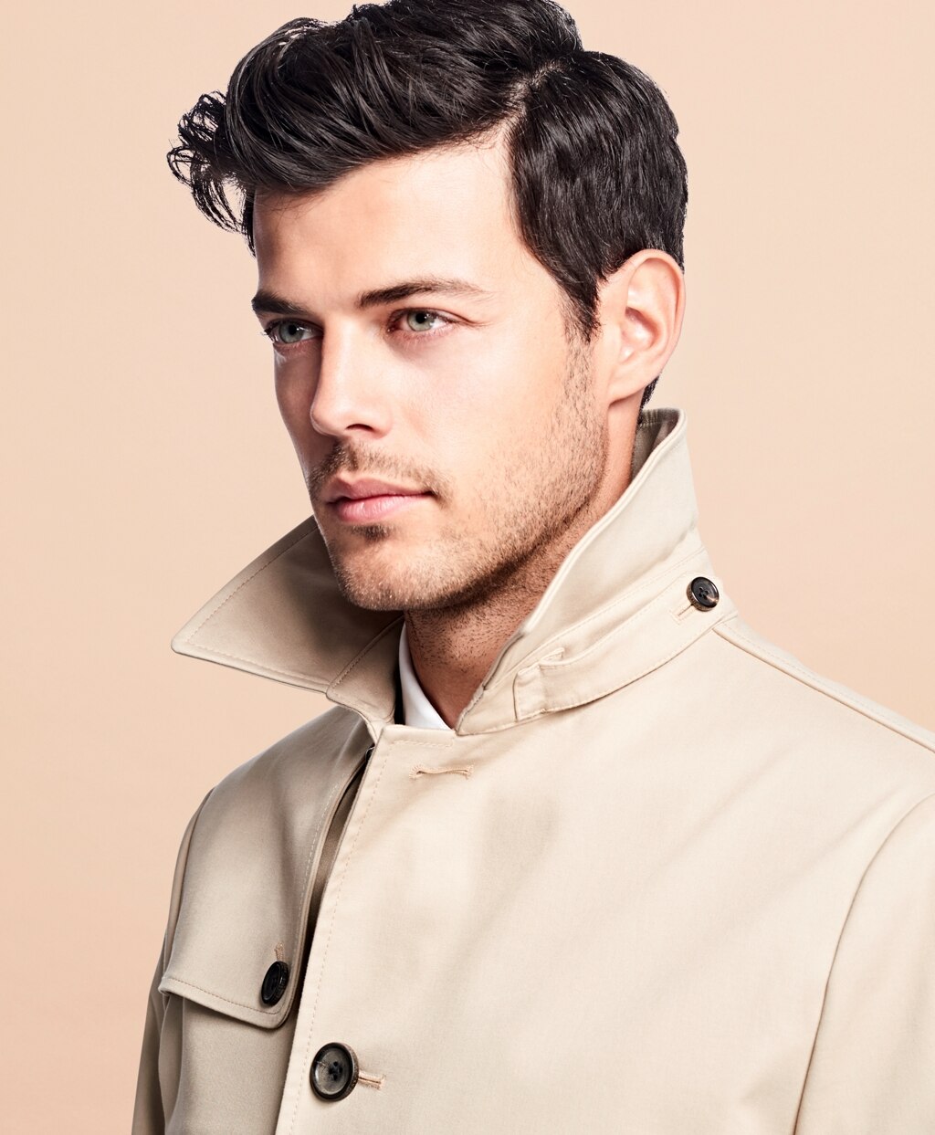 Brooks Brothers Men Water-Resistant Single-Breasted Trench Coat