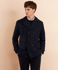Brooks Brothers Men Lightweight Cotton Twill Peacoat