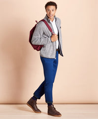 Brooks Brothers Men Zip-Up Fleece Sweater Jacket