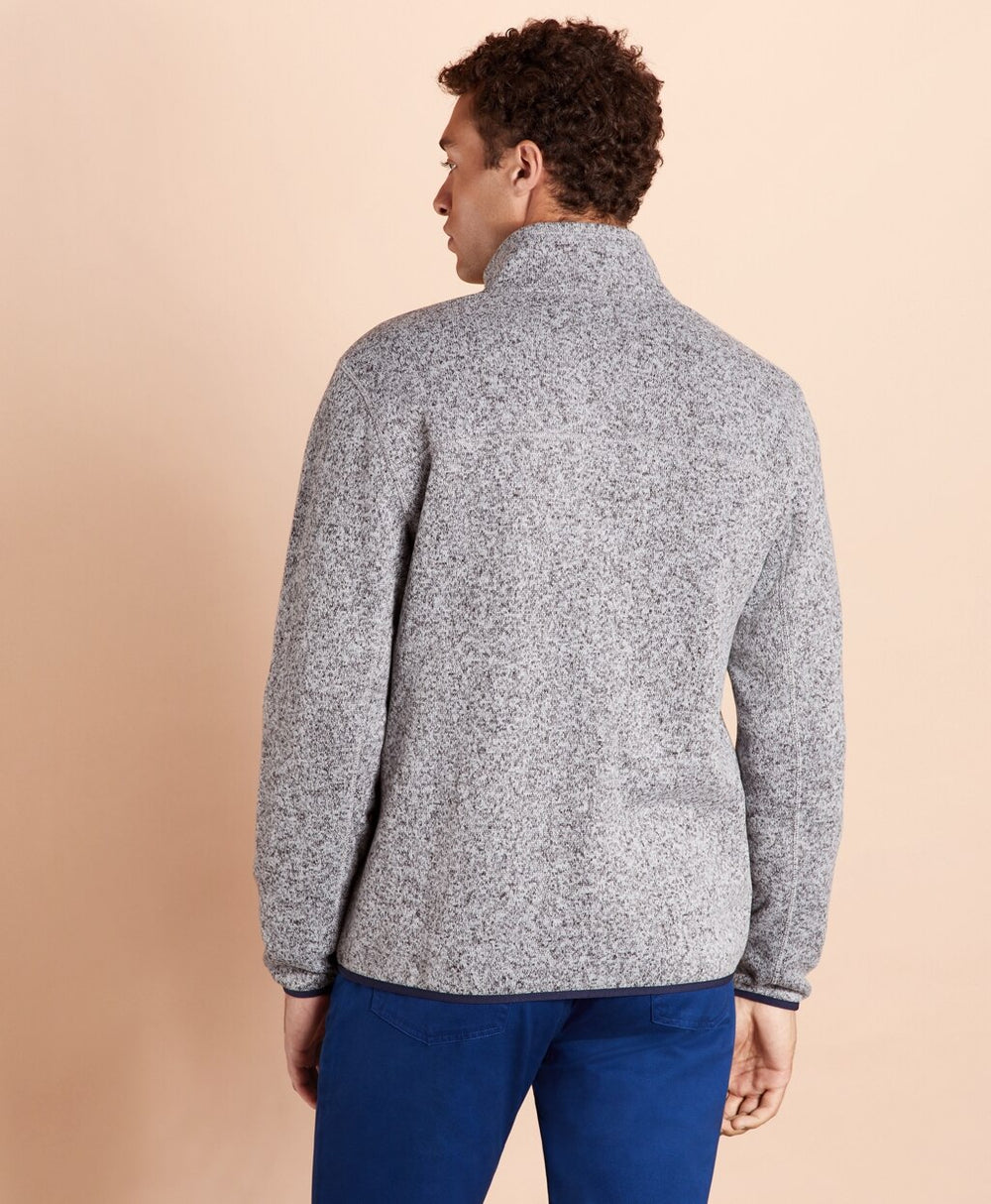 Brooks Brothers Men Zip-Up Fleece Sweater Jacket
