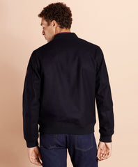 Brooks Brothers Men Melton Wool Bomber Jacket