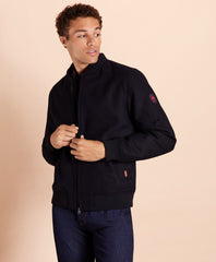 Brooks Brothers Men Melton Wool Bomber Jacket