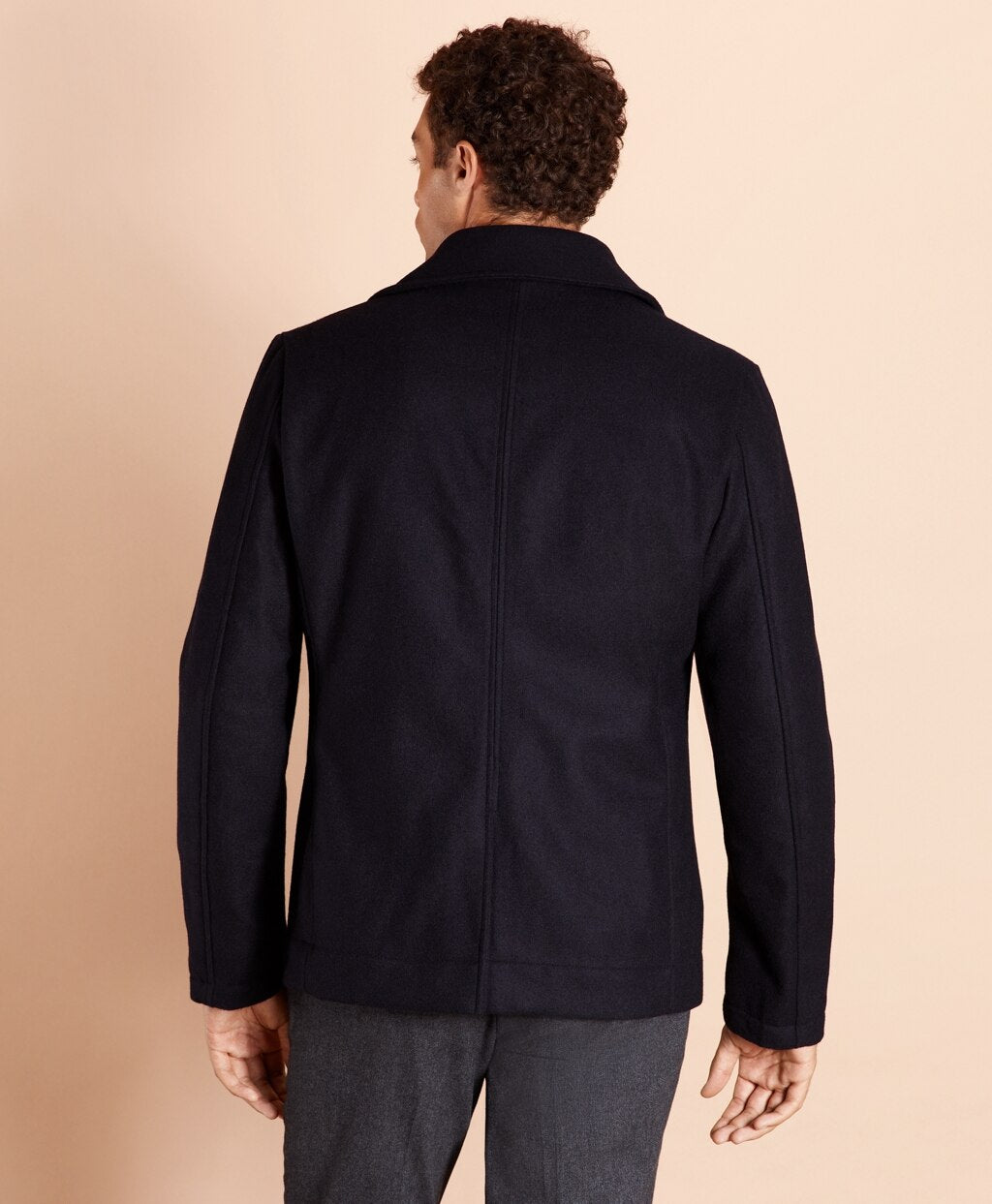 Brooks Brothers Men Wool Peacoat