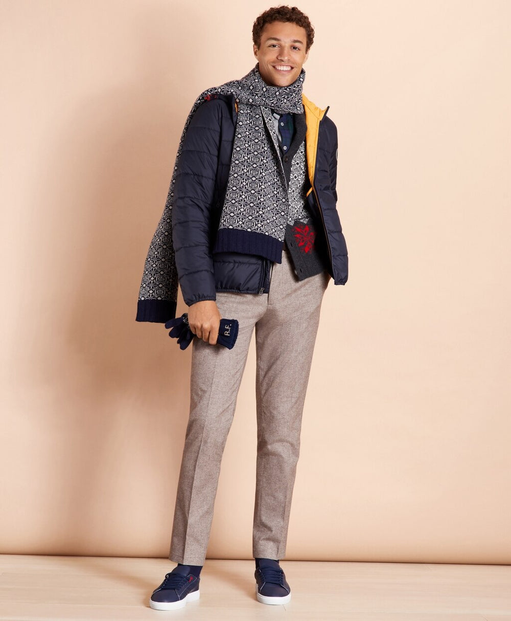 Brooks Brothers Men Quilted Hooded Puffer Jacket