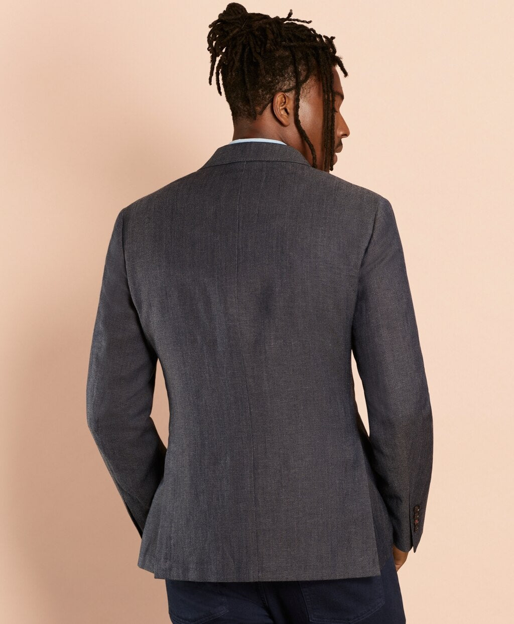 Brooks Brothers Men Linen-Blend Twill Sport Coat