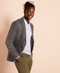 Brooks Brothers Men Wool-Blend Basketweave Two-Button Sport Coat
