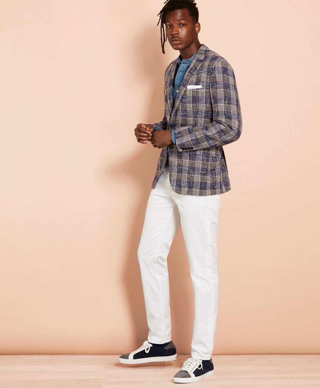 Brooks Brothers Men Plaid Dobby Sport Coat
