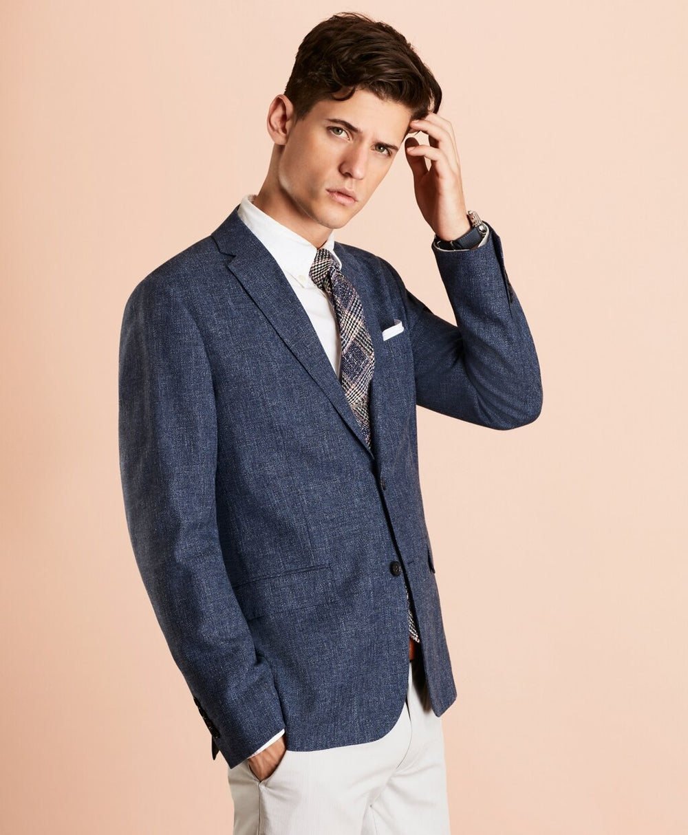 Brooks Brothers Men Wool-Blend Two-Button Sport Coat