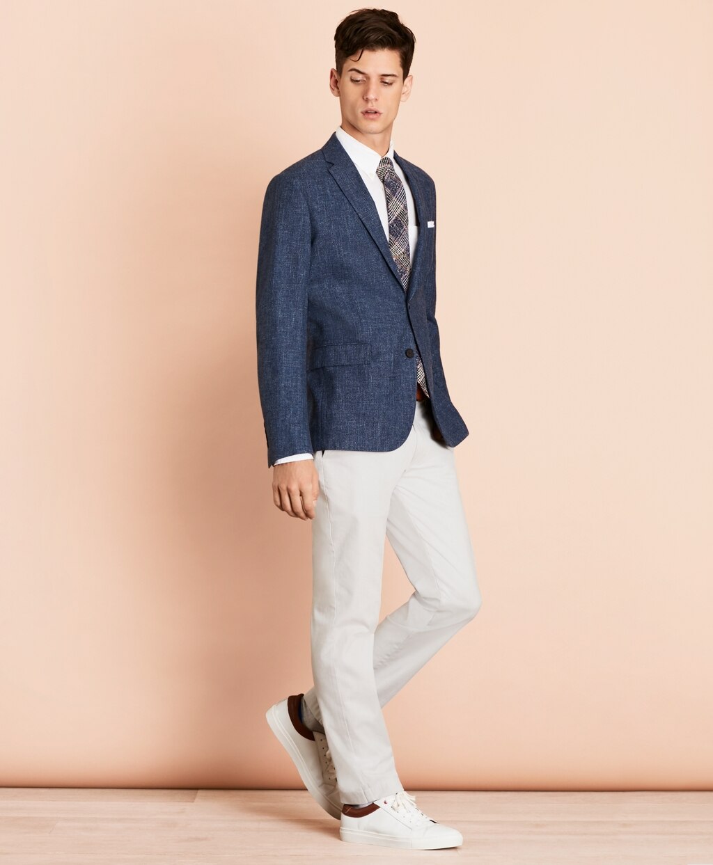 Brooks Brothers Men Wool-Blend Two-Button Sport Coat