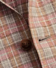 Brooks Brothers Men Plaid Linen Sport Coat