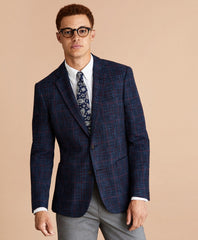 Brooks Brothers Men Wool-Blend Plaid Sport Coat