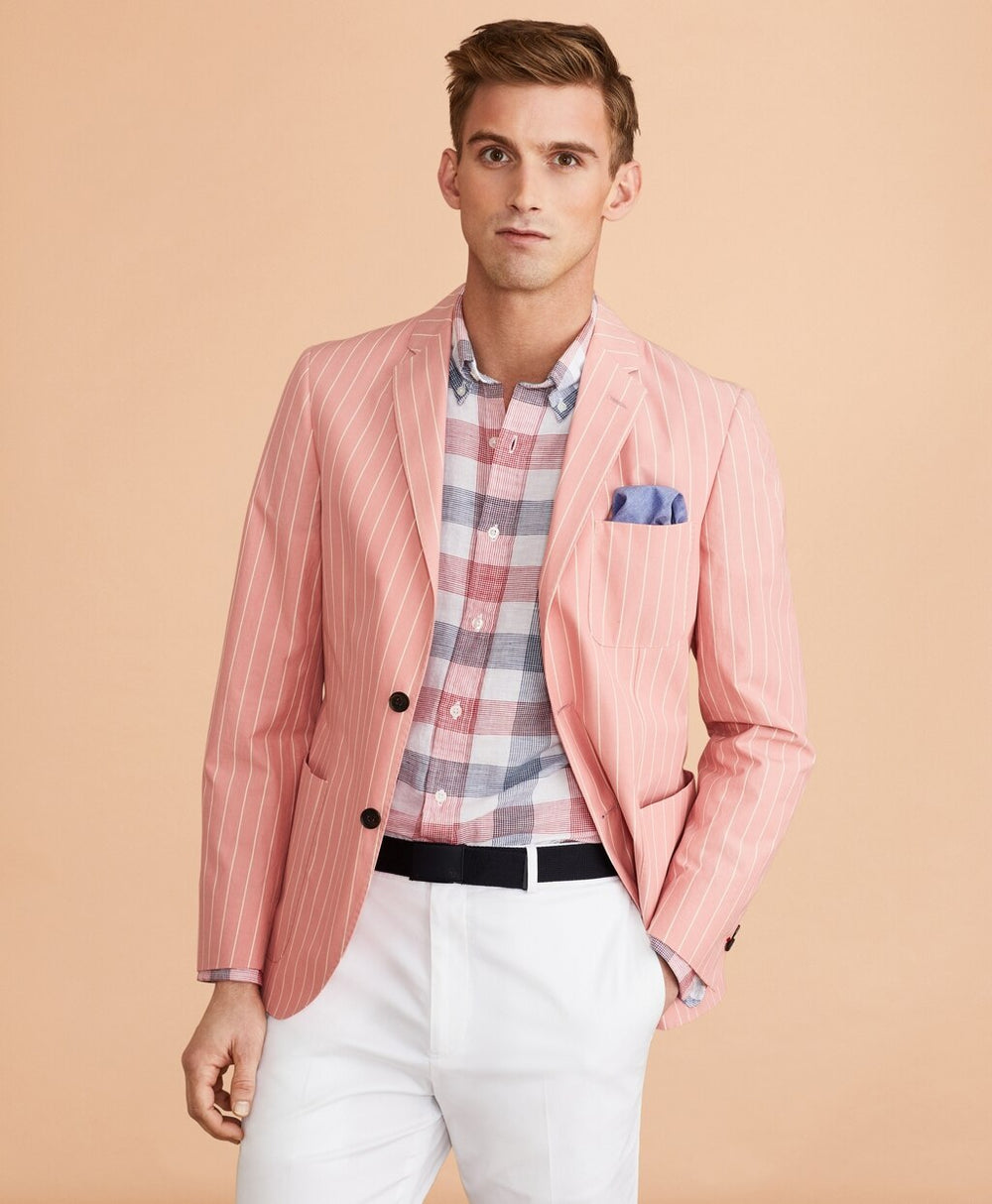 Brooks Brothers Men Striped Cotton Sport Coat