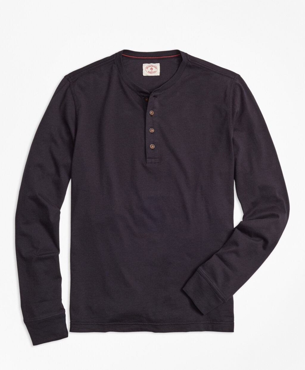 Brooks Brothers Men Garment-Dyed Henley