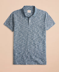 Brooks Brothers Men Feeder Stripe Slub Jersey Polo Shirt