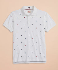 Brooks Brothers Men Embroidered Letter Pique Polo Shirt
