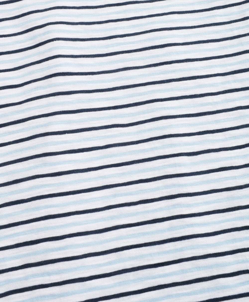 Brooks Brothers Men Alternating-Stripe Slub Cotton Jersey T-Shirt