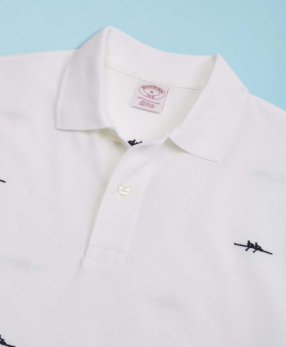 Brooks Brothers Men Head Of The Charles® Regatta Embroidered Pique Polo Shirt