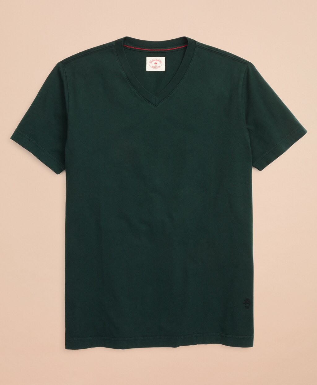 Brooks Brothers Men Garment-Dyed V-Neck T-Shirt