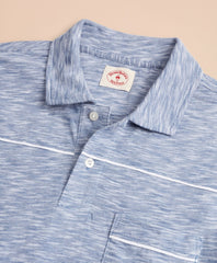 Brooks Brothers Men Accent Stripe Slub Cotton Jersey Polo Shirt