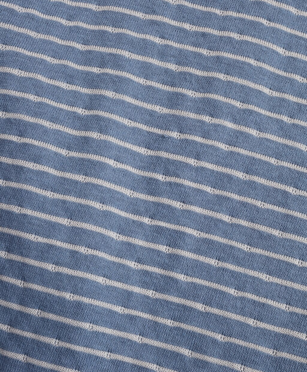 Brooks Brothers Men Striped Double-Knit Long-Sleeve Henley
