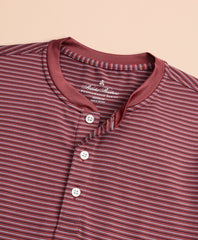 Brooks Brothers Men Performance Series Striped Long-Sleeve Henley