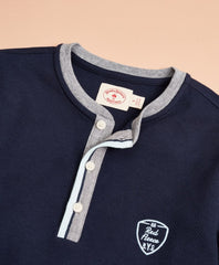 Brooks Brothers Men Double-Knit Jacquard Henley