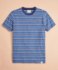 Brooks Brothers Men Multi-Stripe Cotton Jersey T-Shirt