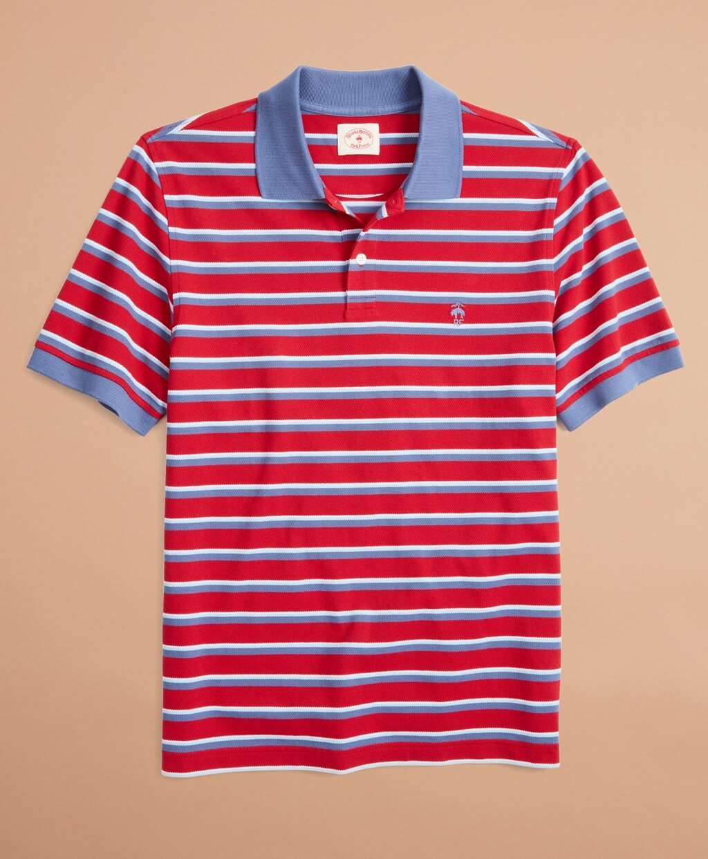 Brooks Brothers Men Striped Pique Polo Shirt