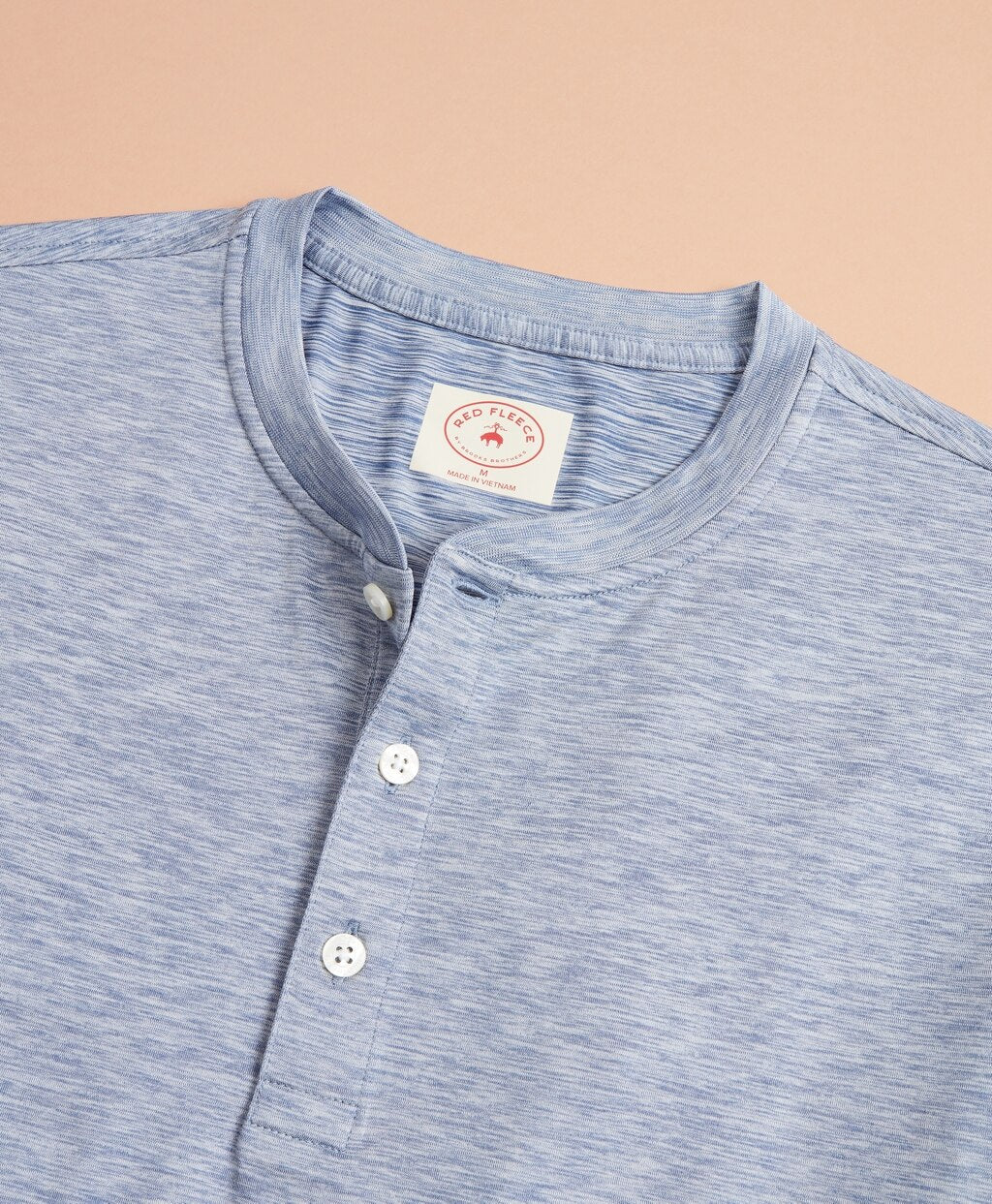 Brooks Brothers Men Performance Series Long-Sleeve Logo Henley