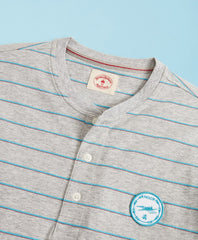 Brooks Brothers Men Head Of The Charles® Regatta Striped Jersey Short-Sleeve Henley