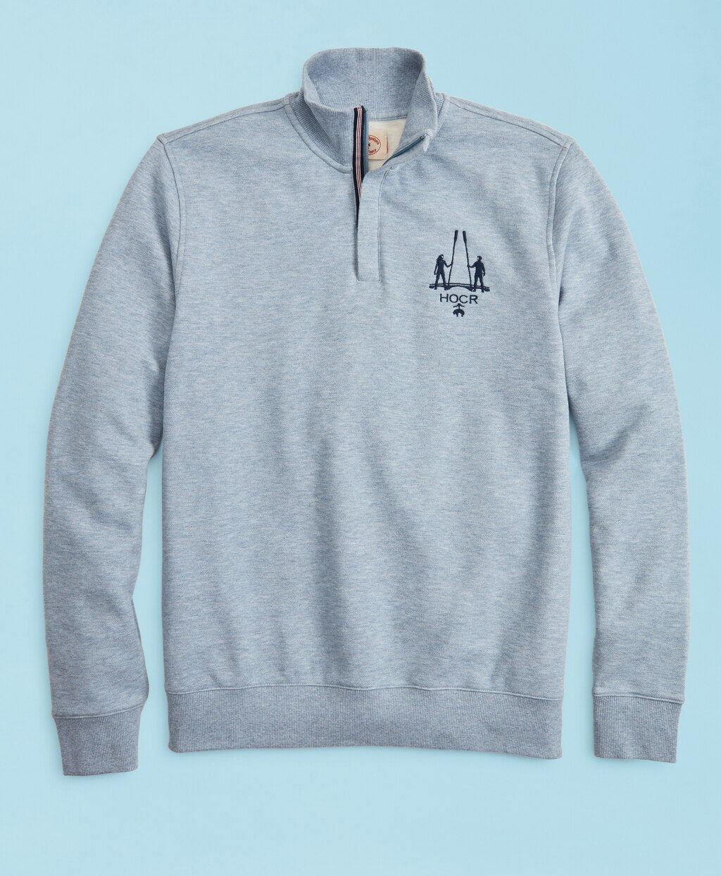 Brooks Brothers Men Head Of The Charles® Regatta Pique Half-Zip Fleece Sweatshirt