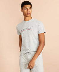 Brooks Brothers Men Jersey Cotton Red Fleece Graphic T-Shirt