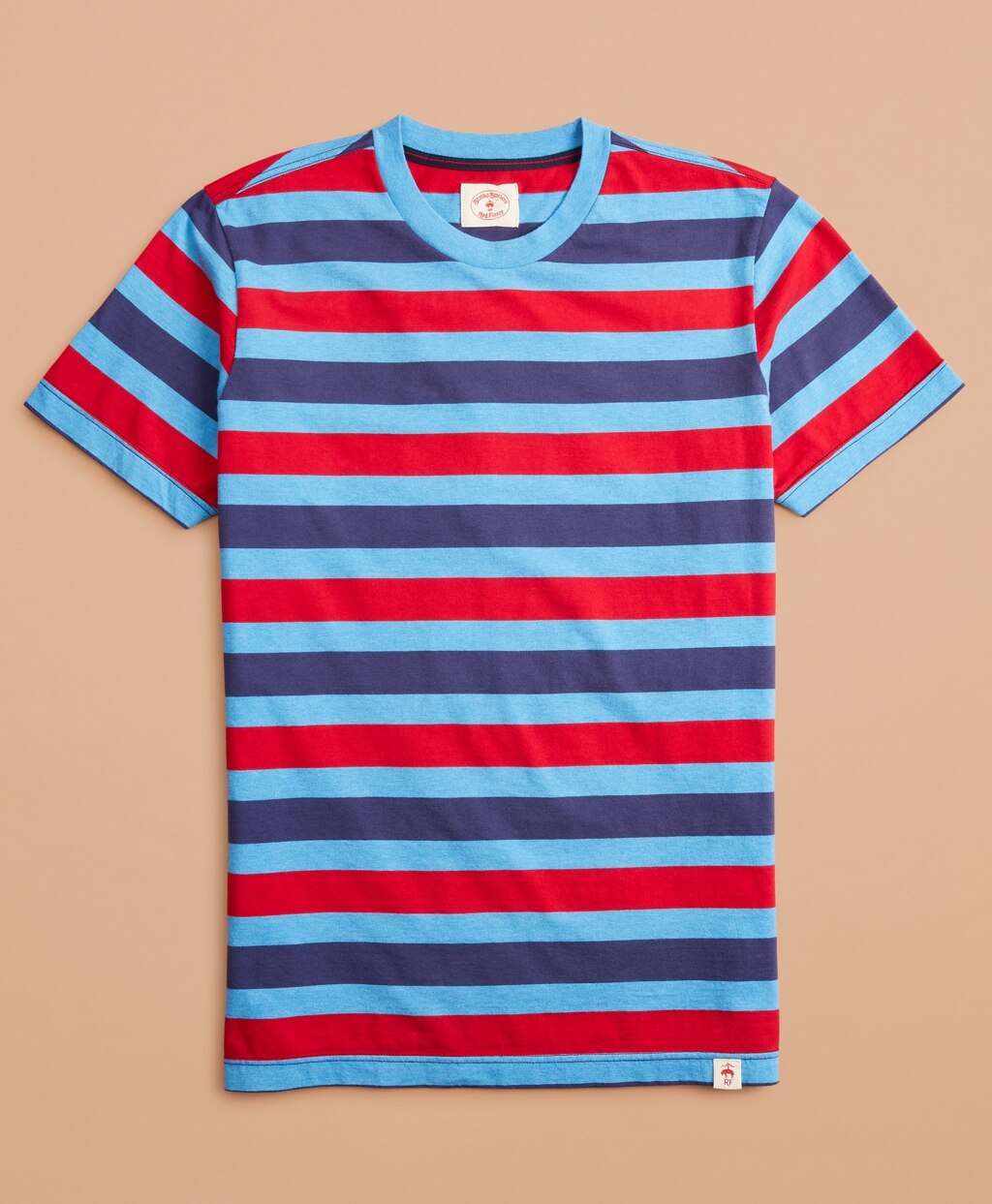 Brooks Brothers Men Striped Cotton T-Shirt