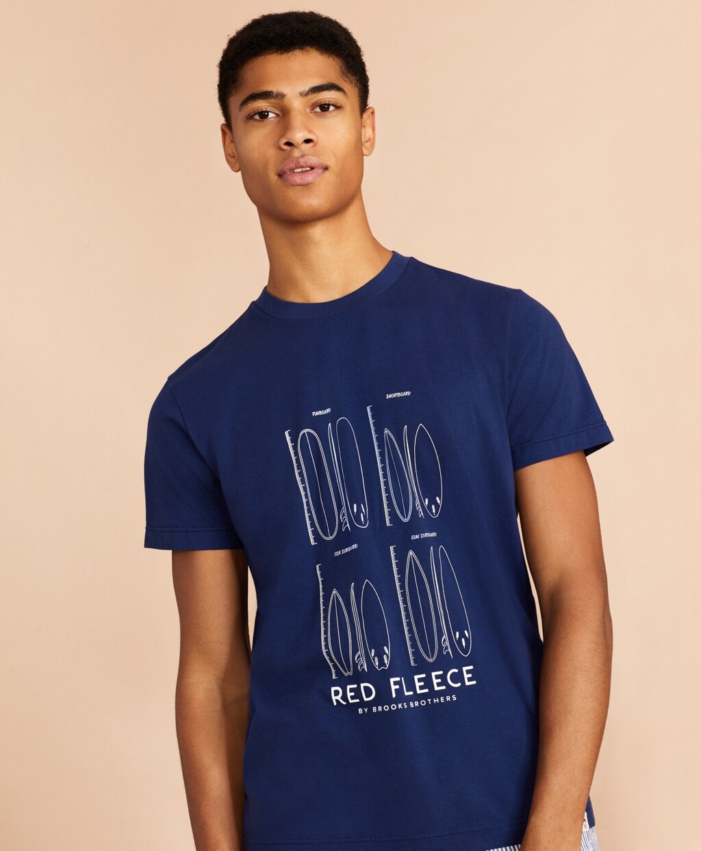 Brooks Brothers Men Surfboard Graphic T-Shirt