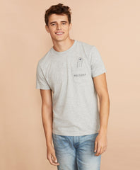 Brooks Brothers Men Cotton Surfboard Pocket T-Shirt