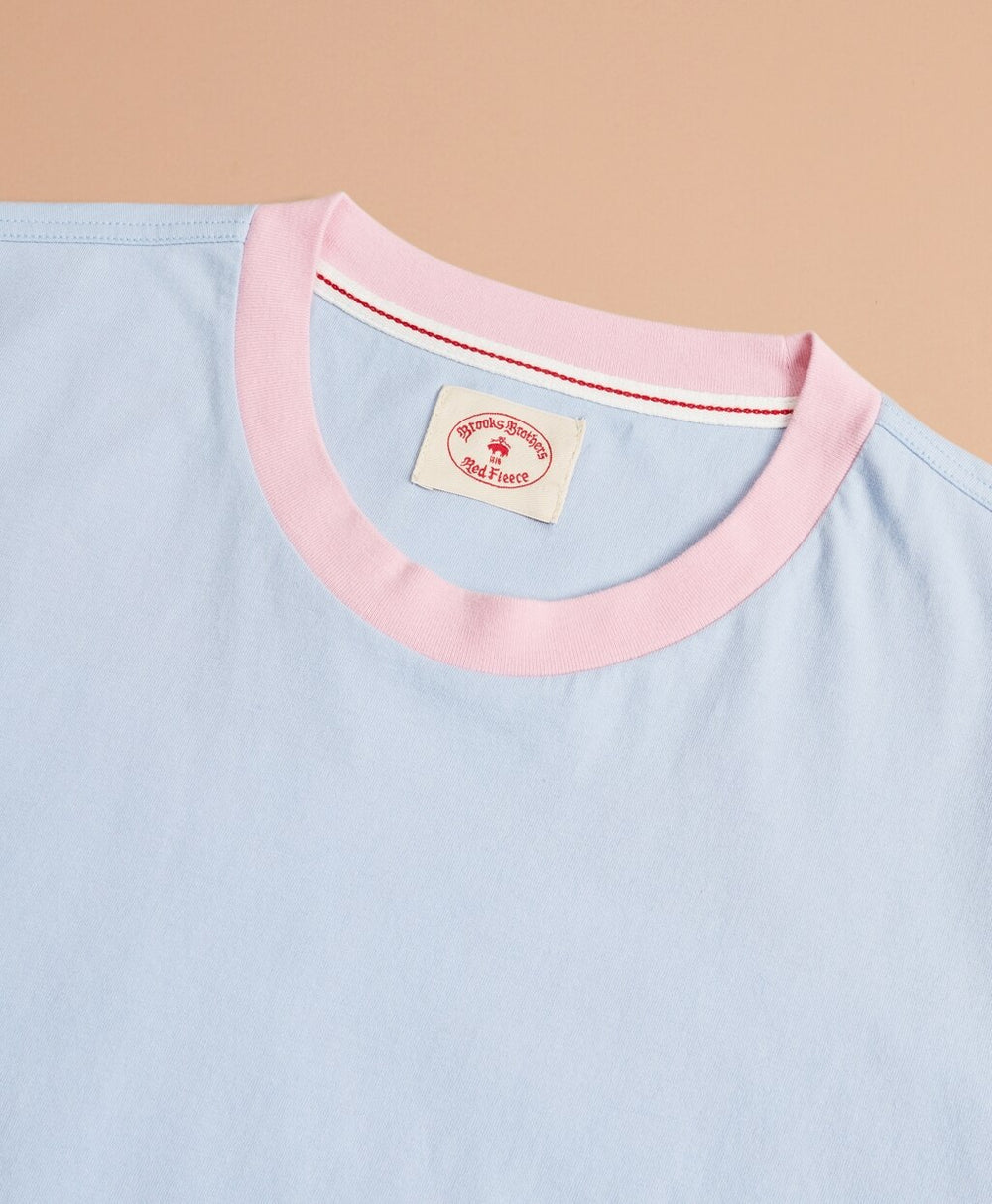 Brooks Brothers Men Cotton Octopus Patch T-Shirt