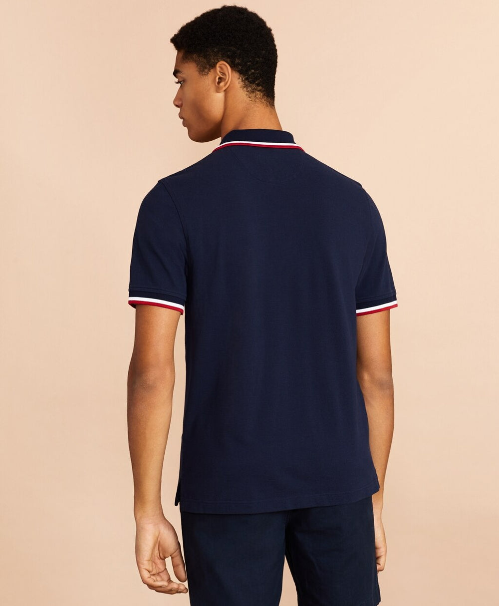 Brooks Brothers Men Cotton Pique Patch Polo Shirt