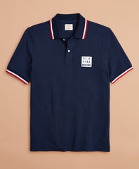 Brooks Brothers Men Cotton Pique Patch Polo Shirt