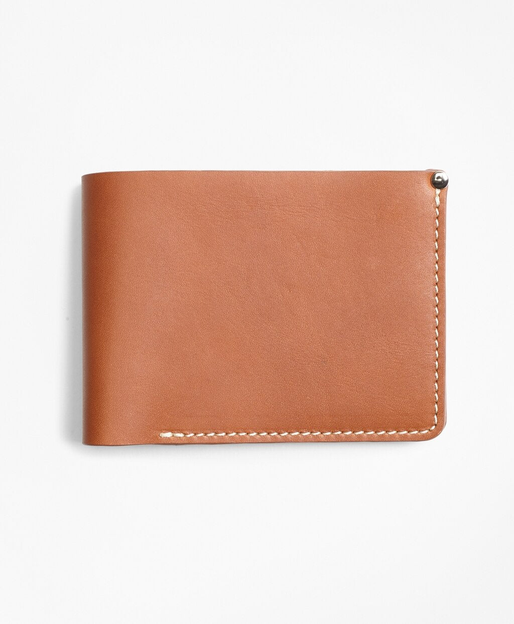 Brooks Brothers Men Cognac Leather Wallet