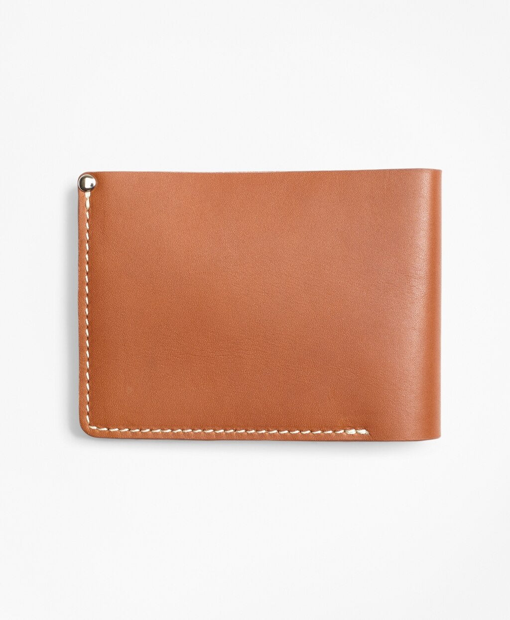 Brooks Brothers Men Cognac Leather Wallet