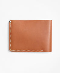 Brooks Brothers Men Cognac Leather Wallet