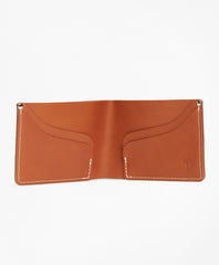 Brooks Brothers Men Cognac Leather Wallet