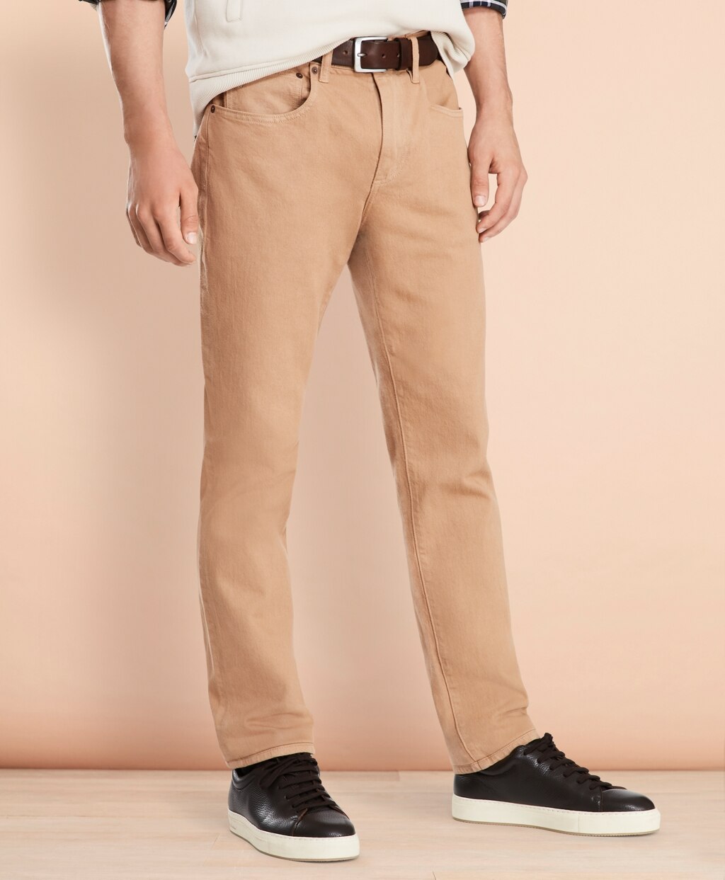Brooks Brothers Men Five-Pocket Garment-Dyed Jeans