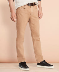 Brooks Brothers Men Five-Pocket Garment-Dyed Jeans