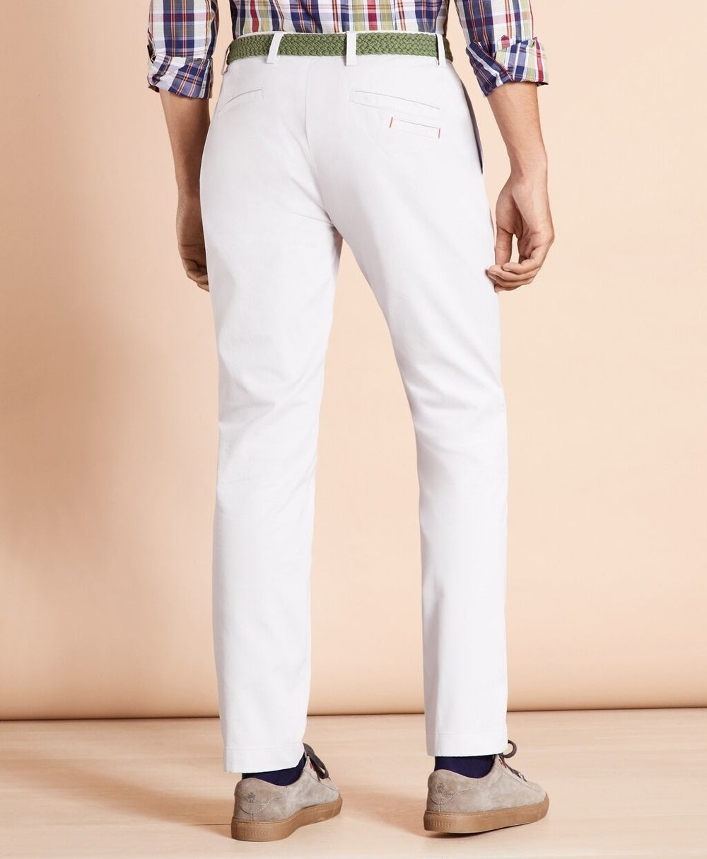 Brooks Brothers Men Pleat-Front Twill Chinos
