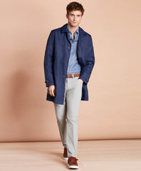 Brooks Brothers Men Heathered Stretch Cotton Five-Pocket Pants