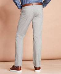 Brooks Brothers Men Heathered Stretch Cotton Five-Pocket Pants